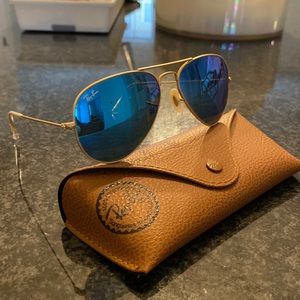 Ray-Ban blue lens Aviators